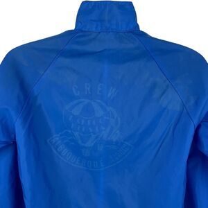 Vintage 70s Albuquerque Hot Air Balloon Fiesta Jacket 8th Annual Blue S Small